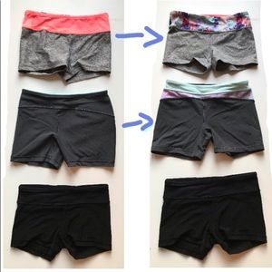 Size 10 ivivva shorts 3 pair bundle reversible